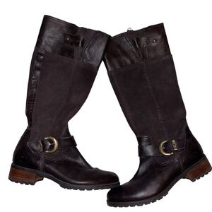 Timberland Women’s Leather Bethel Buckle Boots Brown Sz 8.5